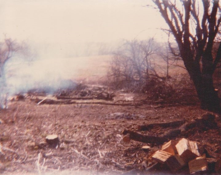 Wood cutting on Virgil Adderson 1980 Wood cutting on Virgil Adderson 1980