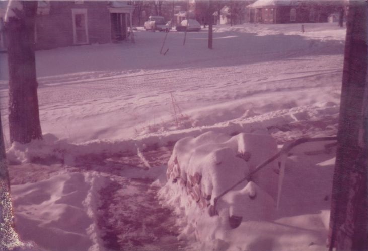 First street in Braymer MO winter of 1980 First street in Braymer MO winter of 1980