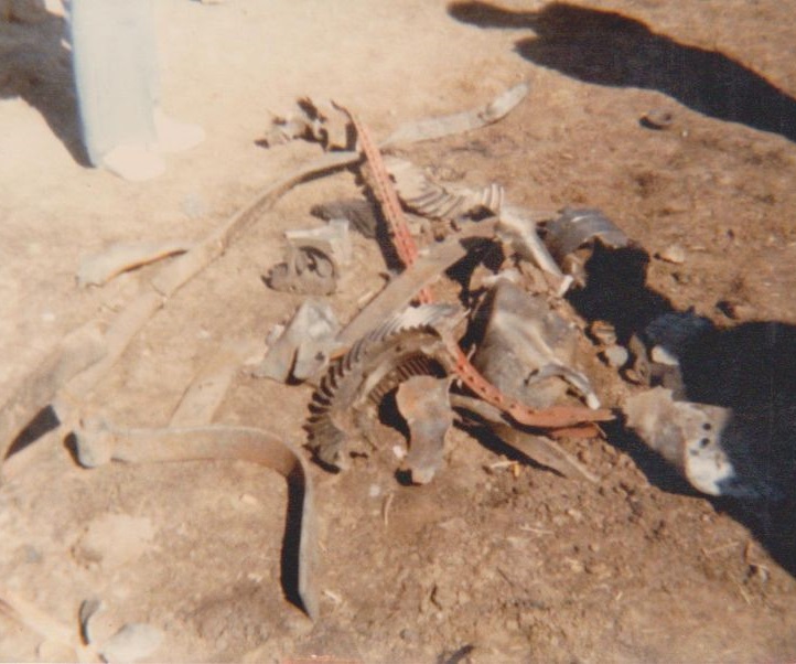 Dynamite truck explosion Huan's mill 1980 Dynamite truck explosion Huan's mill 1980