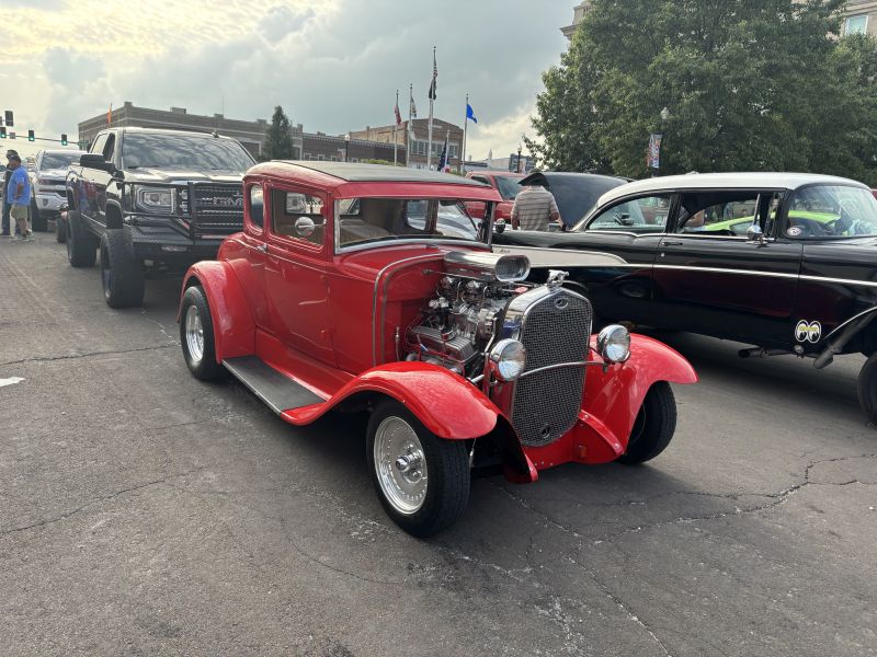 A Red old car A Red old car